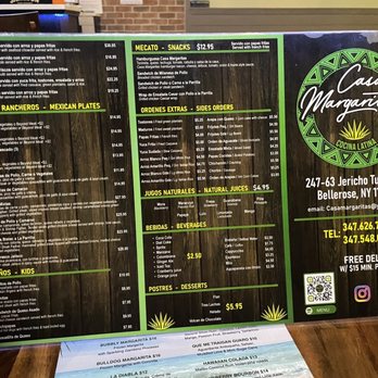 Casa Margaritas - Menu - Mexican Near Me - Bellerose, New York Casa Margaritas - Menu - Mexican Near Me - Bellerose, New York