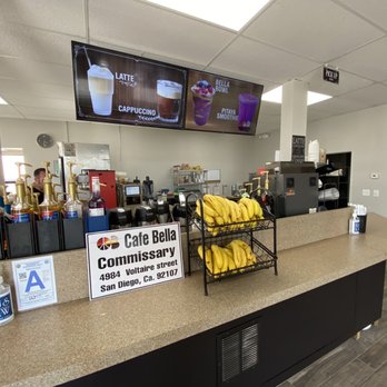 Cafe Bella - a counter with a bunch of bananas on it - Coffee & Tea Near Me - El Cajon, California