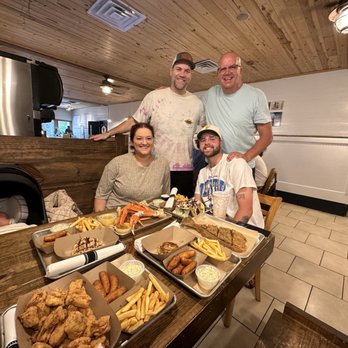 Front Street Fish - Our entire meal and picture with Trey! - Seafood Near Me - New Bern, North Carolina