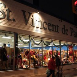 St Vincent De Paul Stores - Thrift Store Window Christmas Display