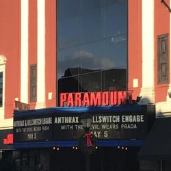 Across the street from the Paramount Theater!