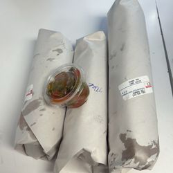 Small hoagies on the left, large on the right.