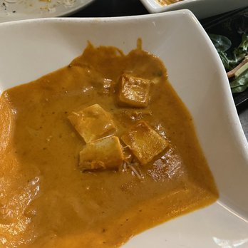 Gurkhas Restaurant - The last bite of my Tofu Coco Curry.  It went very well mixed with the Coconut Vegetable Curry. - Indian Near Me - Longmont, Colorado