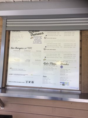 Menu photo 2 Pajo's Fish & Chips Port Moody, BC