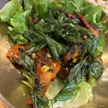 Manaao - Chicken Wings Holy Basil Sauce - Thai Near Me - Tustin, California