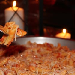 Cozy Caterers - Rippened tomatoes add flavor intensified by the sun to a rich, creamy alfredo sauce than tossed with Penne Pasta and sprinkle...