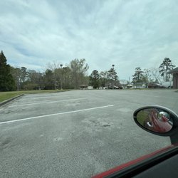 Carolina East Medical Center - Empty parking lot, left facing.