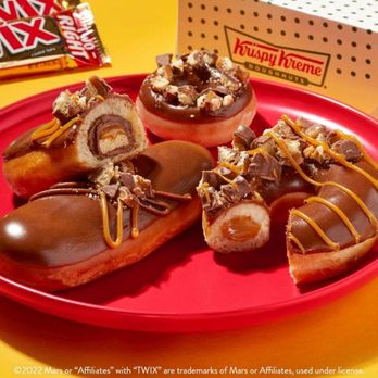 Krispy Kreme - The "ideal" Twix doughnuts platter! - Donuts Near Me - Union City, California Krispy Kreme - The "ideal" Twix doughnuts platter! - Donuts Near Me - Union City, California
