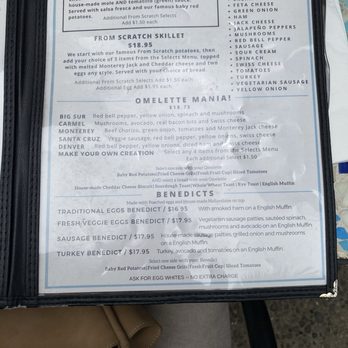 From Scratch Restaurant - Menu - Breakfast & Brunch Near Me - Carmel, California