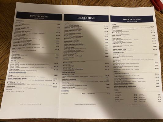 Menu photo 1 Cafe Venice Norwood, MA Menu photo 1 Cafe Venice Norwood, MA