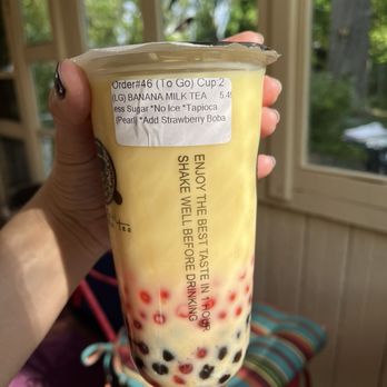 Taichi Bubble Tea - First time trying a Banana flavored Milk Tea - Bubble Tea Near Me - Albany, New York Taichi Bubble Tea - First time trying a Banana flavored Milk Tea - Bubble Tea Near Me - Albany, New York