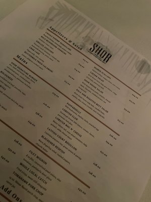 Menu photo 4 SHOR American Seafood Grill Clearwater, FL Menu photo 4 SHOR American Seafood Grill Clearwater, FL