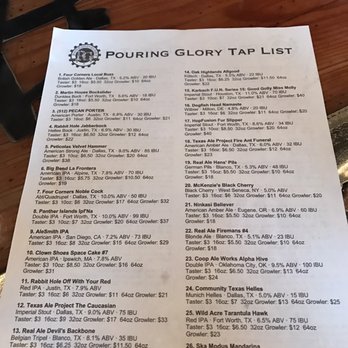 Pouring Glory - Beer Bar Near Me - Fort Worth, Texas Pouring Glory - Beer Bar Near Me - Fort Worth, Texas