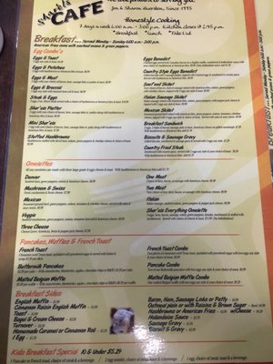 Menu photo 4 Shar'els Cafe Saint Paul, MN