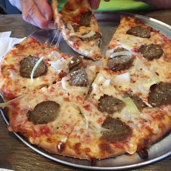 Pienezza Pizza - Meatball and onion. She also ate half and took half home. Personal pan is more filling then it looks - Pizza Near Me - Kissimmee, Florida Pienezza Pizza - Meatball and onion. She also ate half and took half home. Personal pan is more filling then it looks - Pizza Near Me - Kissimmee, Florida