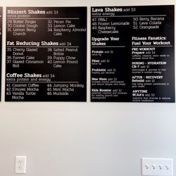 Cedar Rapids Nutrition - Part of the menu. Truly something for everyone.