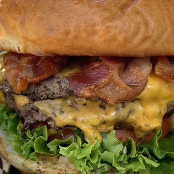 Grinderz - bacon double cheeseburger - Burgers Near Me - Huntington Beach, California