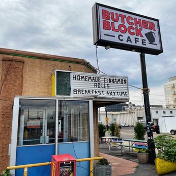 Butcher Block Cafe - Entrance and signage - Breakfast & Brunch Near Me - Denver, Colorado Butcher Block Cafe - Entrance and signage - Breakfast & Brunch Near Me - Denver, Colorado