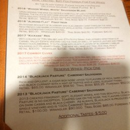 tasting list December 2019 tasting list December 2019