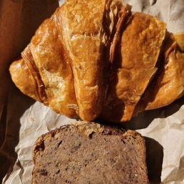 Plain croissant and I don't know.