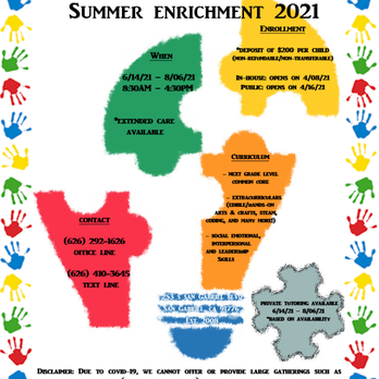 Data For Children - Mark your calendars! We'll be starting our summer enrollment soon! If you would like more information about our program, feel free to call. - Tutoring Centers Near Me - San Gabriel, California Data For Children - Mark your calendars! We'll be starting our summer enrollment soon! If you would like more information about our program, feel free to call. - Tutoring Centers Near Me - San Gabriel, California