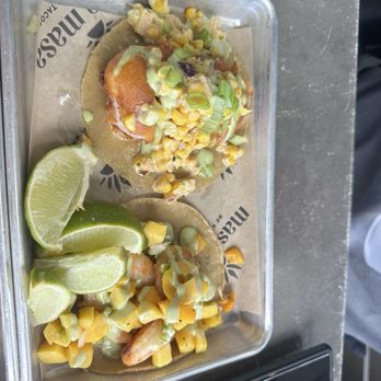Masa Masa - Fried Fish Taco and Garlic Shrimp TacoShrimp - Tacos Near Me - Roseville, California Masa Masa - Fried Fish Taco and Garlic Shrimp TacoShrimp - Tacos Near Me - Roseville, California