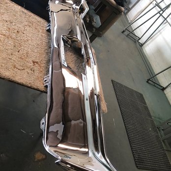 San Joaquin Chrome - Chrome bumper all re-done!  Old school car. - Body Shops Near Me - Lodi, California