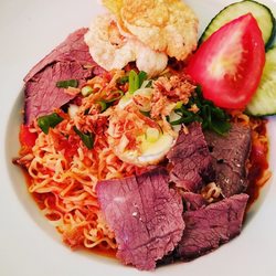 Nusantara - Mie Nusantara - spicy wet noodles with beef & seafood