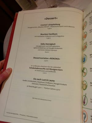 Menu photo 1 Rokoko Veitshöchheim, BY