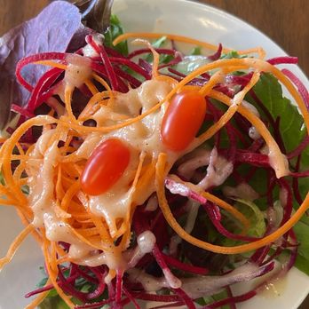 Love - Side salad that comes with lunch special. Light papaya seed dressing. - Vegan Near Me - West Hollywood, California Love - Side salad that comes with lunch special. Light papaya seed dressing. - Vegan Near Me - West Hollywood, California