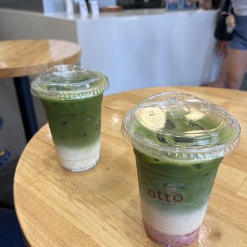 Otto Tea Shoppe - L - island matcha, R - strawberry matcha - Coffee & Tea Near Me - Redondo Beach, California Otto Tea Shoppe - L - island matcha, R - strawberry matcha - Coffee & Tea Near Me - Redondo Beach, California