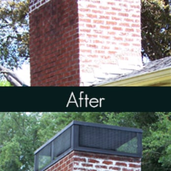 New Buck Chimney Services - Before and after chimney cap installation. - Chimney Sweeps Near Me New Buck Chimney Services - Before and after chimney cap installation. - Chimney Sweeps Near Me