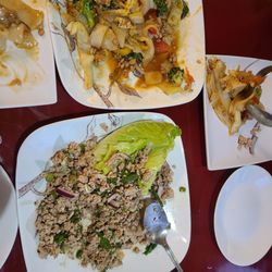 Thai Orchid Alaska - Drunken Noodle and Pork Larb