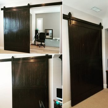 Custom Built - Reclaimed wood barn door - Carpenters Near Me