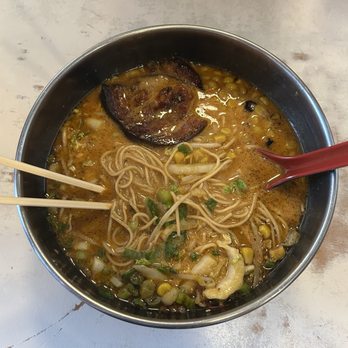 Ramen Tatsu-Ya - Mi so #4 MI-SO-HOT (Tonkotsu) (switched out ground pork for chashu and took off egg) - Ramen Near Me - Austin, Texas Ramen Tatsu-Ya - Mi so #4 MI-SO-HOT (Tonkotsu) (switched out ground pork for chashu and took off egg) - Ramen Near Me - Austin, Texas