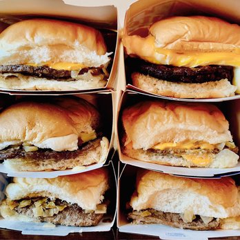 White Castle - Original, Smoked Cheddar Cheese, Jalapeno Cheese , & breakfast sausage - Burgers Near Me - South Plainfield, New Jersey