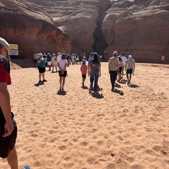 Antelope Slot Canyon Tours - You walk through some sand land to/from the slots. (09/02/2024) - Tours Near Me - Page, Arizona Antelope Slot Canyon Tours - You walk through some sand land to/from the slots. (09/02/2024) - Tours Near Me - Page, Arizona