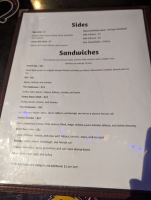 Menu photo 6 White Buffalo Saloon Everett, WA