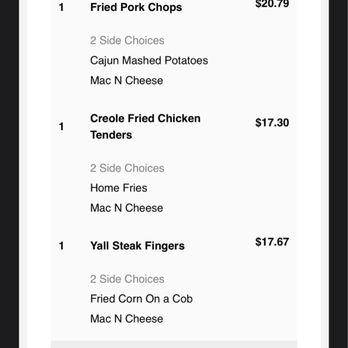 Y'all's Down-Home Southern Cafe - Receipt - Soul Food Near Me - Round Rock, Texas Y'all's Down-Home Southern Cafe - Receipt - Soul Food Near Me - Round Rock, Texas
