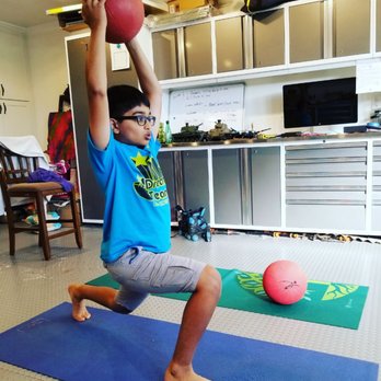 Amy Sitzmann - My preteen uses a medicine ball, and his own bodyweight as resistance in a fun sport specific routine. - Trainers Near Me