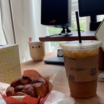 Lips Cafe - Monkey bread, coconut iced coffee - Cafes Near Me - Brooklyn, New York