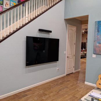 Accurate Home Remodeling - 75 inch TV and soundbar installed - Kitchen & Bath Near Me - Pleasant Hill, California Accurate Home Remodeling - 75 inch TV and soundbar installed - Kitchen & Bath Near Me - Pleasant Hill, California