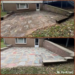 Mr Fix R - Brought this patio back to life! Owner had no idea the beautiful stones underneath!