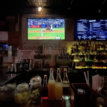 The Brew Inn - a baseball game being played on tvs - Gastropubs Near Me - Brooklyn, New York