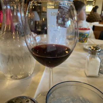 Enrico's Italian Dining - My glass of Merlot had Lasagna too with garlic bread yummy - Pizza Near Me - Frankfort, Illinois
