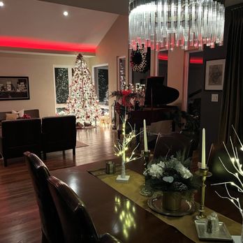 Haus Interiors - Dining room view to living room - Interior Design Near Me