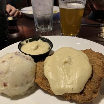 The Page - Chicken fried steak, garlic mashed. - Sports Bars Near Me - Great Bend, Kansas