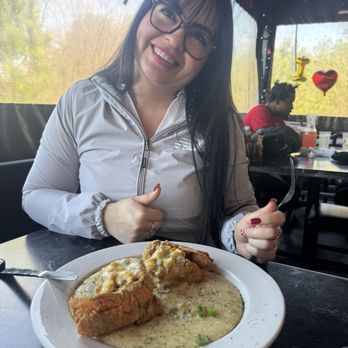 Milk and Honey Restaurant at Cascade - Two lobsters trials with corn grits - Breakfast & Brunch Near Me - Atlanta, Georgia