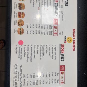 Steve's Chicken - Menu - Chicken Wings Near Me - Aiea, Hawaii Steve's Chicken - Menu - Chicken Wings Near Me - Aiea, Hawaii