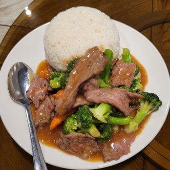 Tea Hub - Broccoli beef with rice - Bubble Tea Near Me - Sacramento, California Tea Hub - Broccoli beef with rice - Bubble Tea Near Me - Sacramento, California